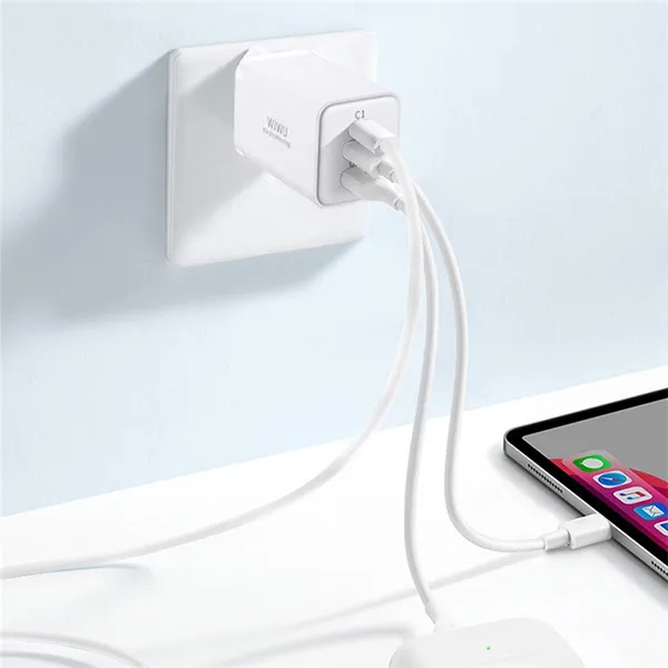 WiWU 65W GaN Fast Charger Dual PD + QC3.0 Wall Charger — photo 2