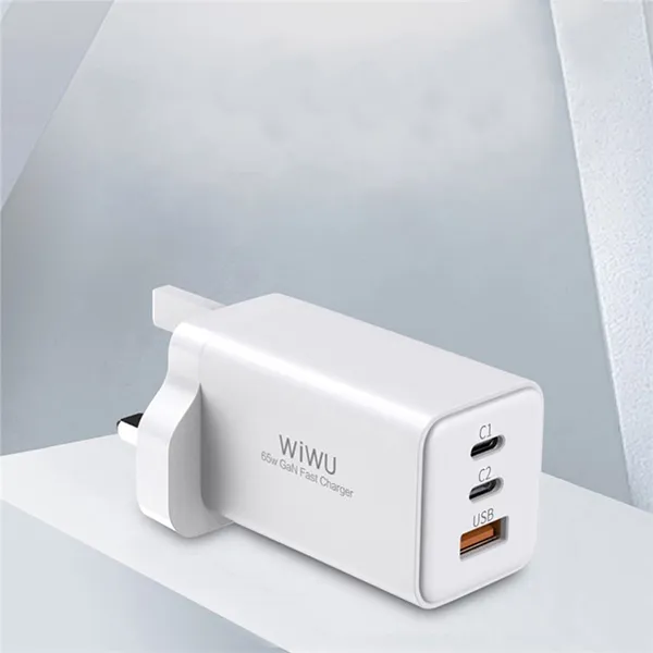 WiWU 65W GaN Fast Charger Dual PD + QC3.0 Wall Charger — photo 3