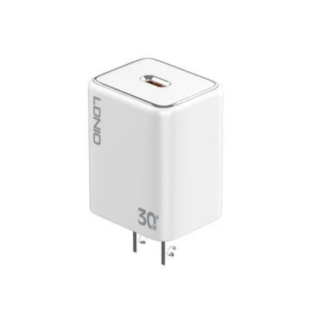 LDNIO A1508C 30W PD USB Type-C Wall Charger – US Plug with Type-C to Type-C & Type-C to Lightning Cable