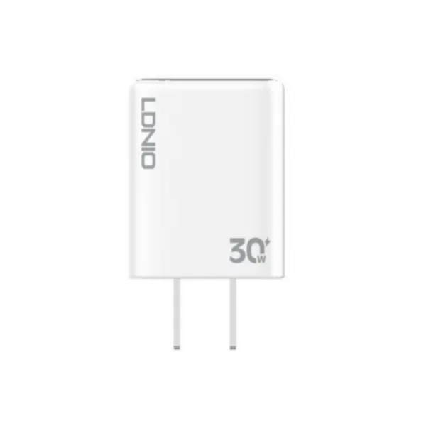 LDNIO A1508C 30W PD USB Type-C Wall Charger – US Plug with Type-C to Lightning Cable — photo 2