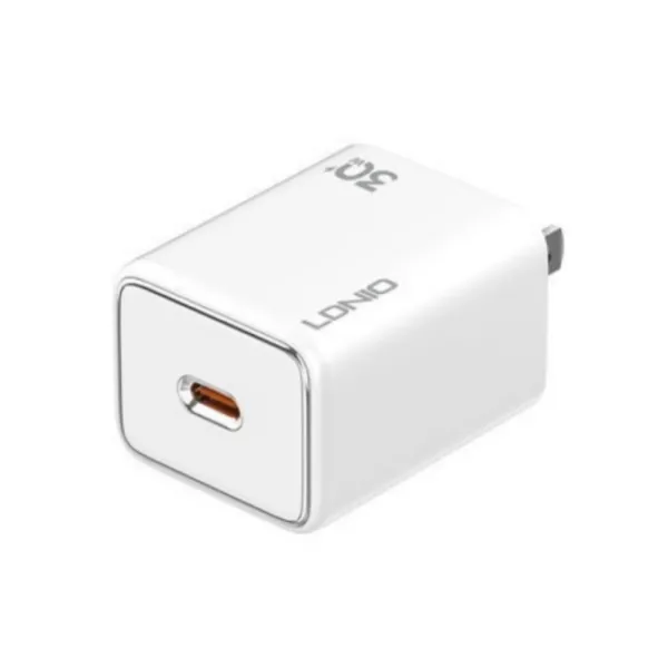 LDNIO A1508C 30W PD USB Type-C Wall Charger – US Plug with Type-C to Lightning Cable — photo 3