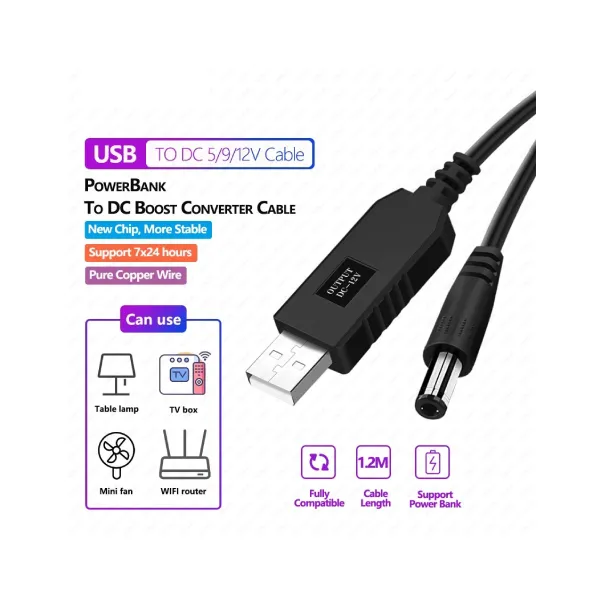 Other / Generic 5V to 12V DC Wifi Router Cable — photo 2