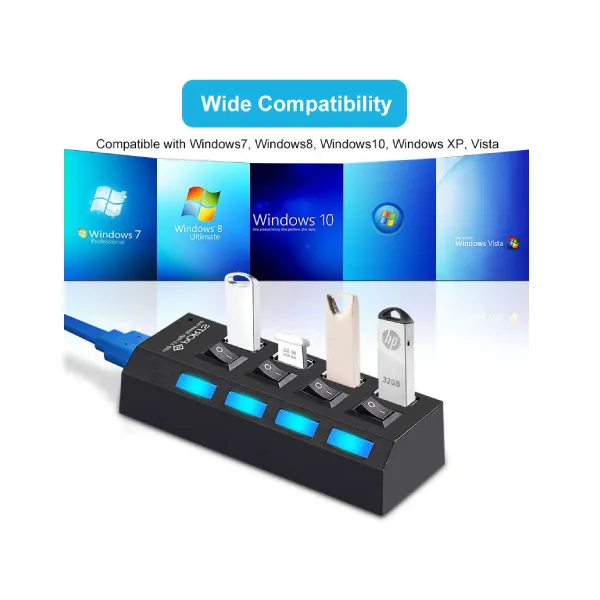 Other / Generic HI-SPEED USB 3.0 4 Port Hub Support 1TB — photo 6