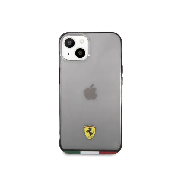 Ferrari Black Italia Transparent Outline Hard Case iPhone 13 Mini — photo 2