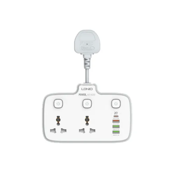 LDNIO SC2413 PD QC3.0 2 Universal Outlets Power Socket