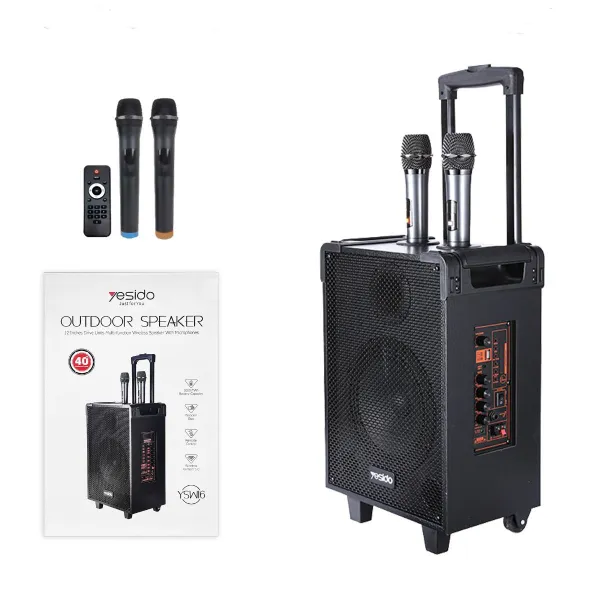 Yesido YSW-16 Bluetooth Speaker 12 Inch Wireless Speaker with Microphone — photo 2