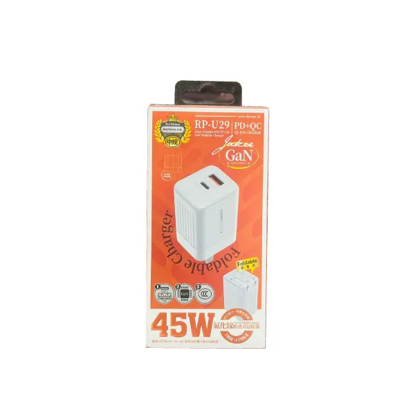 Remax RP-U29 Jaker II Series 45W PD+QC GAN Foldable Charger — photo 2