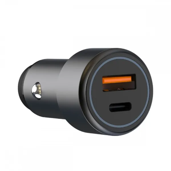XO CC42 38W PD+QC3.0 Aluminum Dual car charger — photo 3