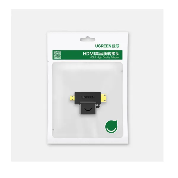 Ugreen Micro HDMI+Mini HDMI Male to HDMI Female Adapter (20144) — photo 2