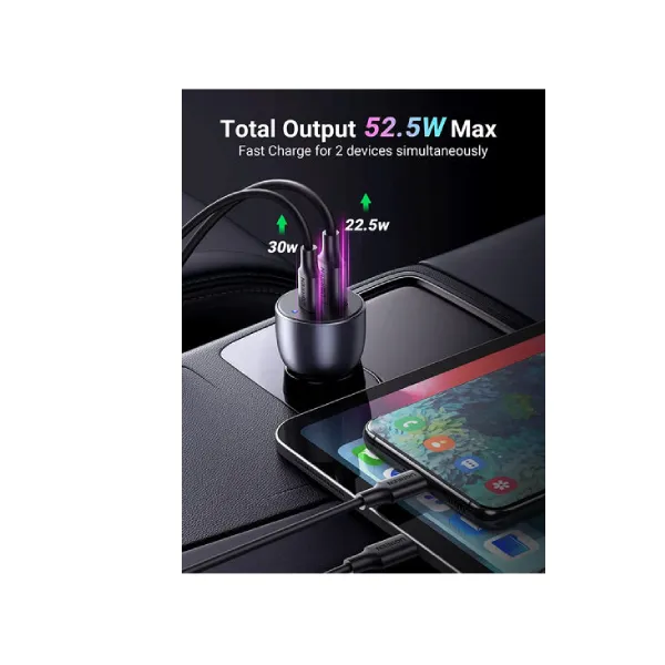 Ugreen 52.5W Type C Car Charger (CD213) 60980 — photo 2