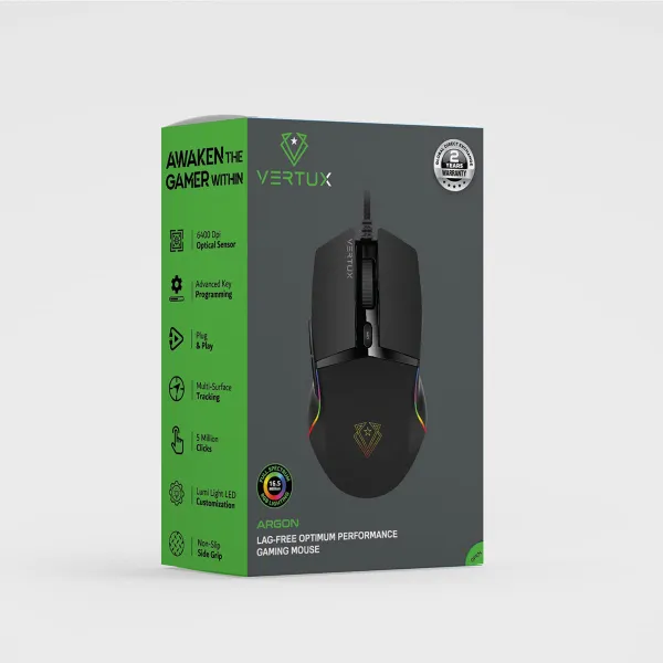 VERTUX Argon Lag-Free Optimum Performance Gaming Mouse — photo 2