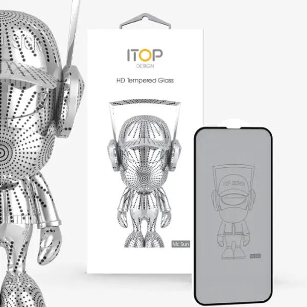 Other / Generic ITOP high-hardness high-definition transparent tempered glass with dust-proof mesh screen protector for iPhone — photo 2