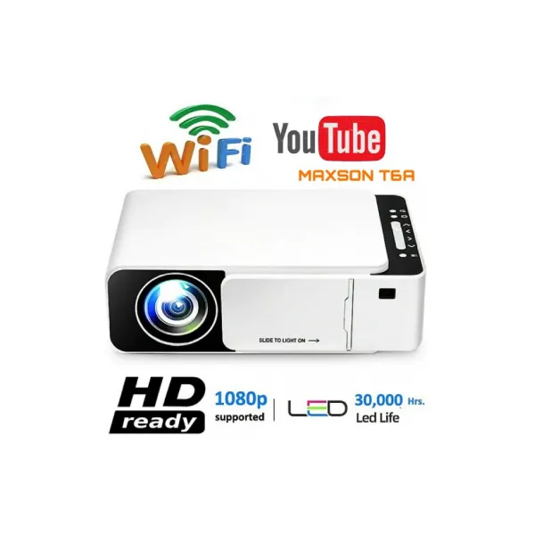 Other / Generic T6A Portable HD LED Projector (Android) Video Beamer 1280 x 720P