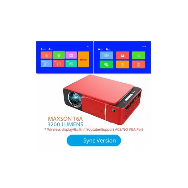 Other / Generic T6A Portable HD LED Projector (Android) Video Beamer 1280 x 720P — photo 2