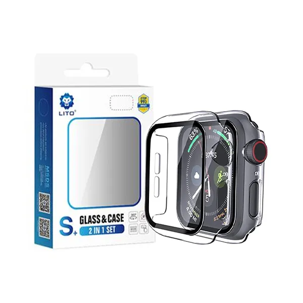 LITO S+ 2-in-1 Glass and Case for Smartwatch (40mm, 41mm, 44mm, 45mm, 49mm) — photo 2