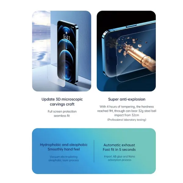 Devia Star Series Entire View Tempered Glass iPhone 14 Pro Max — photo 3