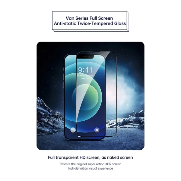 Devia Van Series Full Screen Anti-static Twice-Tempered Glass iPhone 14 Pro Max — photo 4