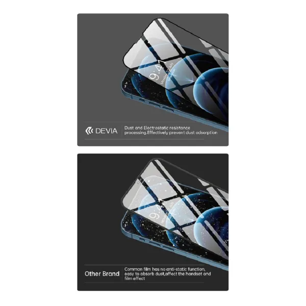 Devia Van Series Full Screen Anti-static Twice-Tempered Glass iPhone 14 Pro Max — photo 3