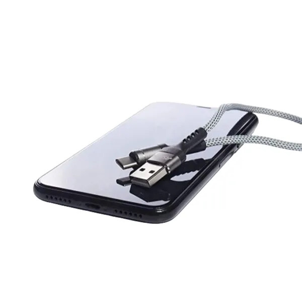 Aspor AC10 1M 3A Type-C LED Nylon cable — photo 3