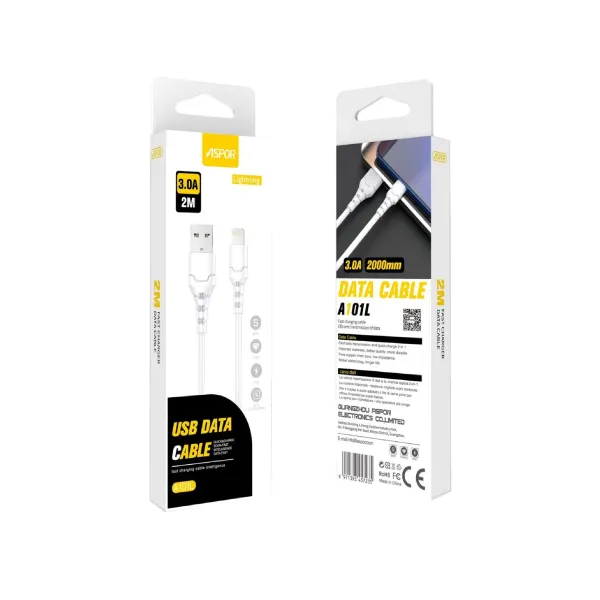 Aspor A101L 2M Lightning 3A Cable — photo 2