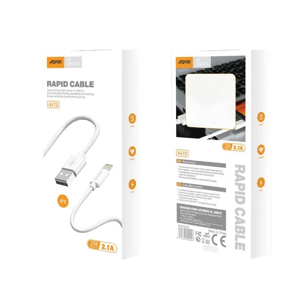 Aspor A172 Lightning USB 8 Pin Data Cable — photo 2