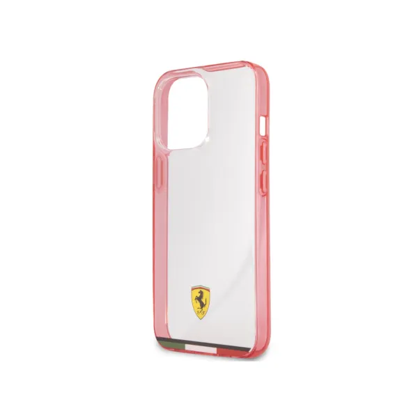 Other / Generic Ferrari Italia Stripe Transparent Hard Case with Print Logo for iPhone 13 Pro — photo 3
