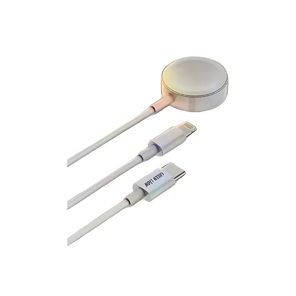 Green Lion 2 in 1 Magnetic Wireless Charging Cable 1.1M 10W for iWatch
