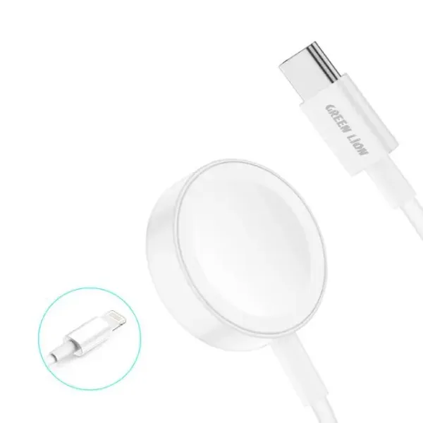 Green Lion 2 in 1 Magnetic Wireless Charging Cable 1.1M 10W for iWatch — photo 2