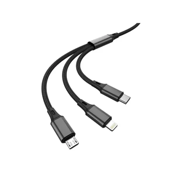 Aspor AC-23 Aluminum Alloy 3-in-1 Charging Cable — photo 2