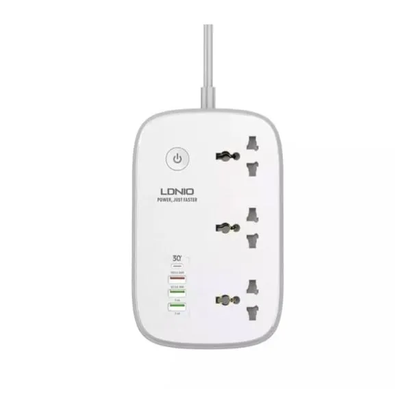 LDNIO SCW3451 3 AC Outlets Wi-Fi Smart Power Strip — photo 2