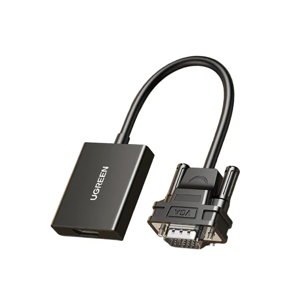 Ugreen 50945 Cable adapter cable VGA (male) – HDMI (female) 0.15m black (CM513) — photo 2
