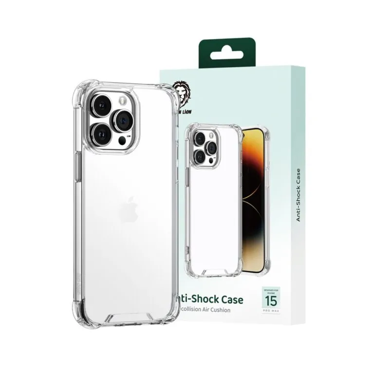 Green Lion Anti-Shock Case for iPhone 15 Pro / Pro Max – Clear — photo 2