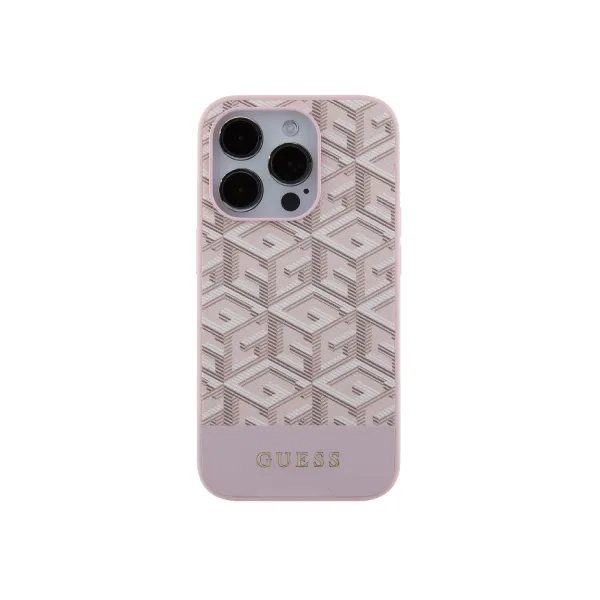 Guess PU G Cube iPhone 15 Pro MagSafe Cover – Pink — photo 2