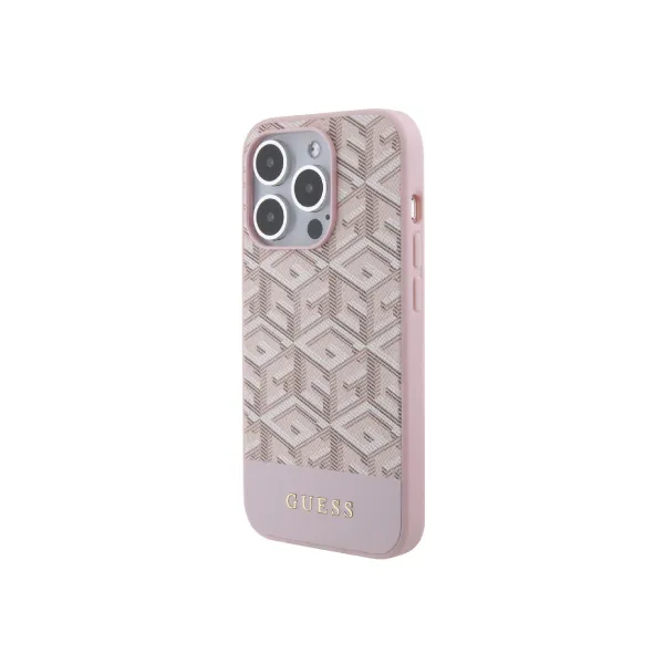 Guess PU G Cube iPhone 15 Pro MagSafe Cover – Pink — photo 3