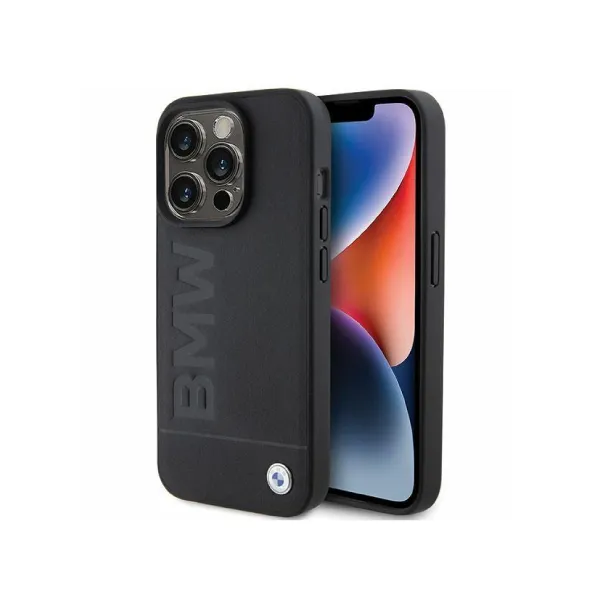 BMW Leather Hot Stamp case for iPhone 15 Pro – Black — photo 2