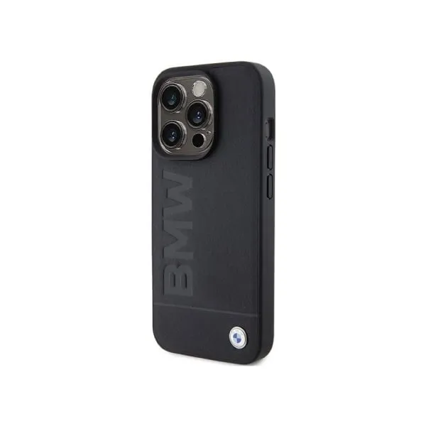 BMW Leather Hot Stamp case for iPhone 15 Pro – Black — photo 3