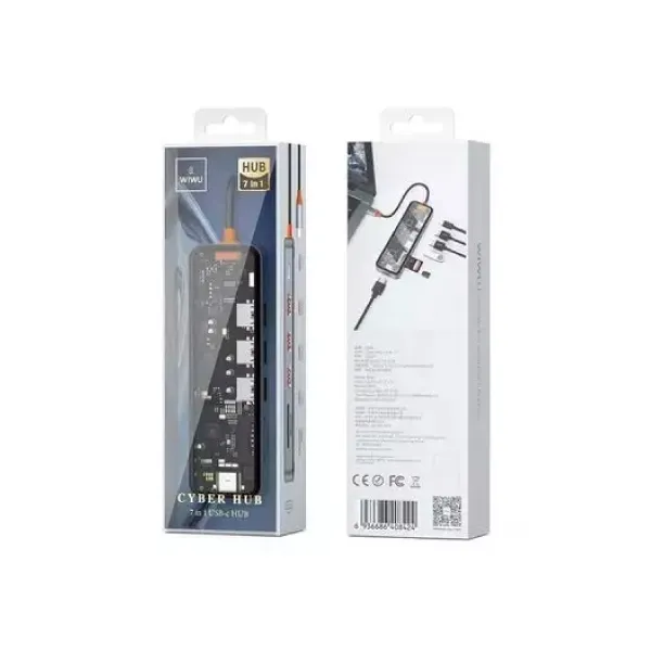WiWU Cyber 7 In 1 Transparent USB-C Hub — photo 3