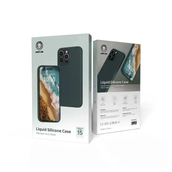 Green Lion iPhone 15 Pro / 15 Pro Max For Liquid Silicone Case