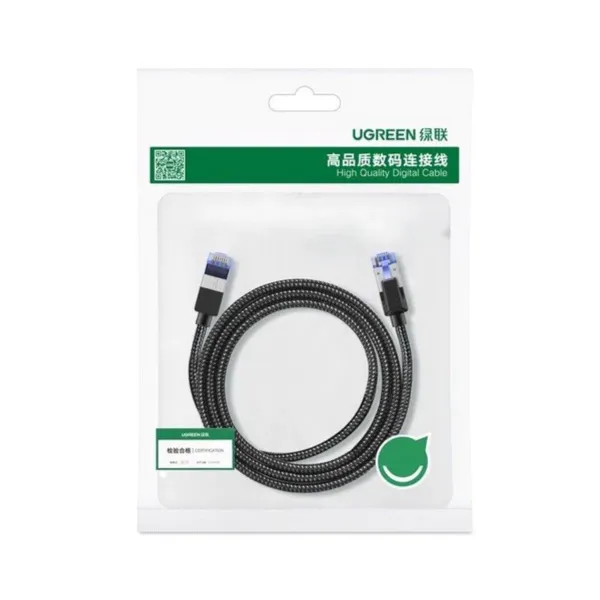 Ugreen 80429 Cat8 1m 40Gbps 2000MHz F/FTP RJ45 Patch Ethernet Cable — photo 3