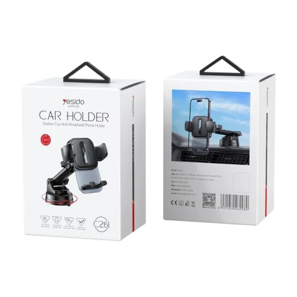 Yesido C261 Suction Cup Telescopic Car Phone Holder — photo 3