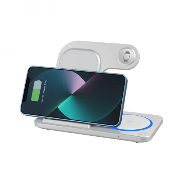 WiWU Wi-W020 Foldable 15W 3 In 1 Wireless Charger — photo 3