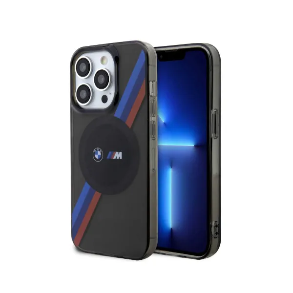 BMW Magsafe Case with M Tricolor Stripes Design for iPhone 15 Pro — photo 4