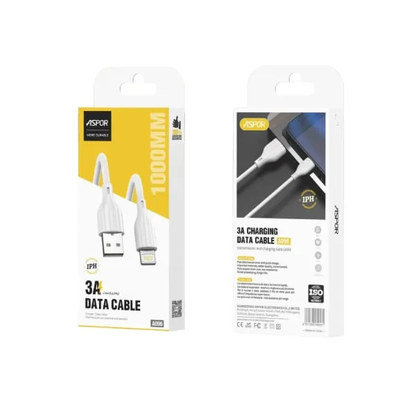 Aspor A097 Type C 3A Data Cable 1m — photo 2