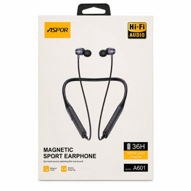 Aspor A601 Wireless Sports Neckband Earbuds — photo 2
