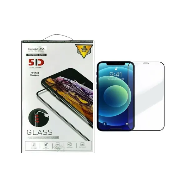 JC COMM 5D Tempered Glass for iPhone 11 to iPhone 14 Pro Max
