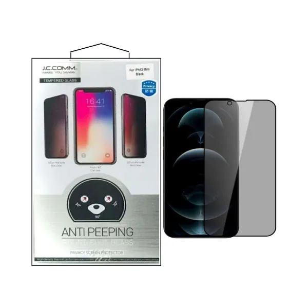 JC COMM Anti Peeping Privacy Tempered Glass