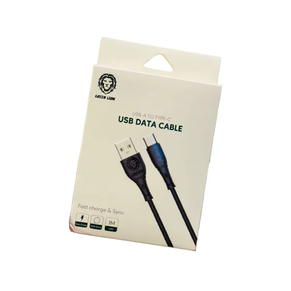 Green Lion USB-A to Type-C Charging Cable PVC 2A 1M – GNCTYCBK — photo 2