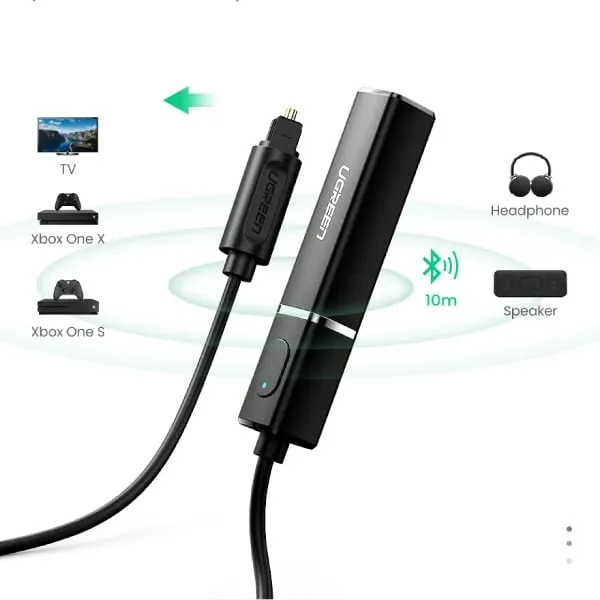 Ugreen 50213 Bluetooth 5.0 Transmitter with Optical Plug Audio Adapter — photo 3