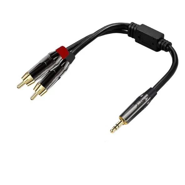 Other / Generic 3.5mm Male To Dual RCA Male Aux Jack Stereo Audio Cable 1.5m
