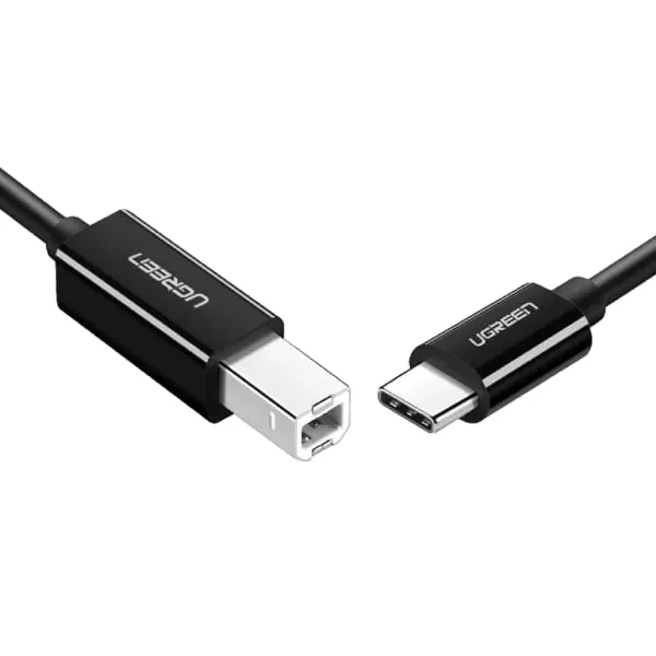 Ugreen 50446 USB-C to USB-B 2.0 Printer cable 2m — photo 2